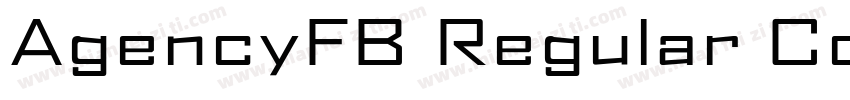 AgencyFB Regular Cond字体转换